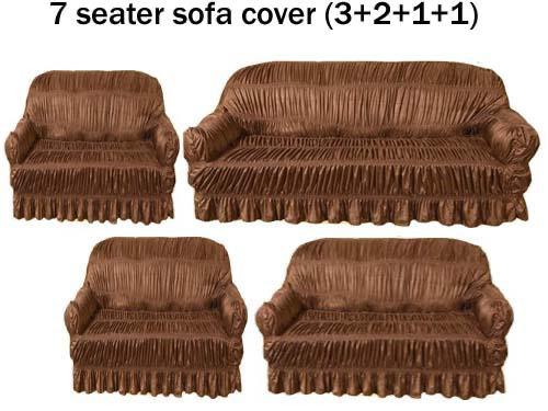 Brown Jersey Silk Stuff Sofa Covers - Best Quality