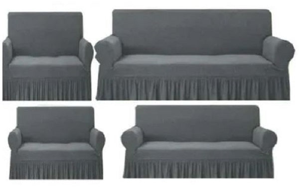 GREY TURKISH STYLE Sofa Covers Imported Quality