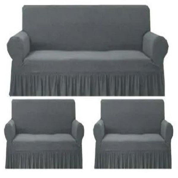 GREY TURKISH STYLE Sofa Covers Imported Quality