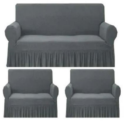 GREY TURKISH STYLE Sofa Covers Imported Quality