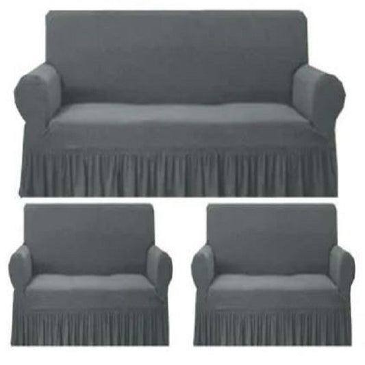 GREY TURKISH STYLE Sofa Covers Imported Quality