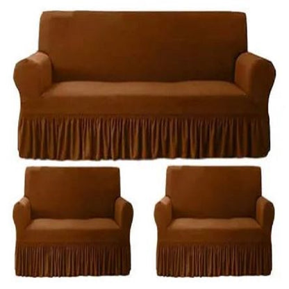 BROWN TURKISH STYLE Sofa Covers Imported Quality
