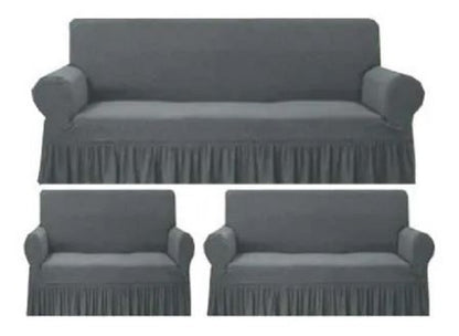 GREY TURKISH STYLE Sofa Covers Imported Quality