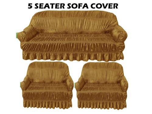 Golden Jersey Silk Stuff Sofa Covers - Best Quality