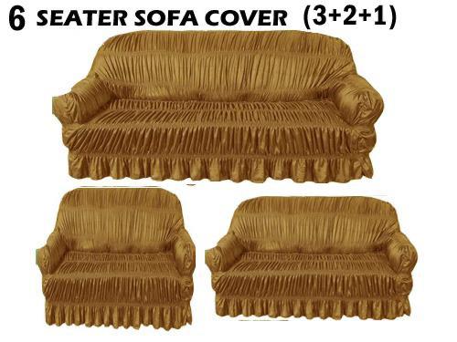 Golden Jersey Silk Stuff Sofa Covers - Best Quality
