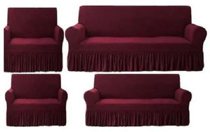 MAROON TURKISH STYLE Sofa Covers Imported Quality